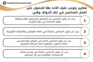 معايير يتوجب عليك الأخذ بها للحصول على أفضل المحامين في تلك الدولة