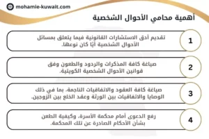 أهمية محامي الأحوال الشخصية