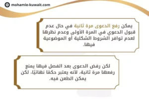 رفع الدعوى مرة ثانية