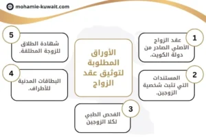 الأوراق المطلوبة لتوثيق عقد الزواج