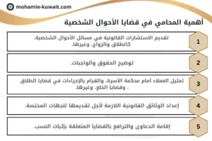 أهمية المحامي في قضايا الأحوال الشخصية