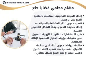 مهام محامي قضايا خلع