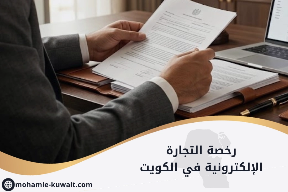 رخصة التجارة الإلكترونية في الكويت مع أوراق قانونية ومستندات ترخيص جاهزة للتقديم