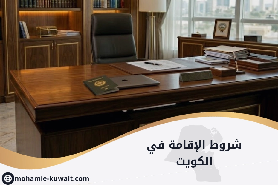 شروط الإقامة في الكويت – مكتب محاماة وأوراق قانونية توضح متطلبات الإقامة والإجراءات اللازمة.