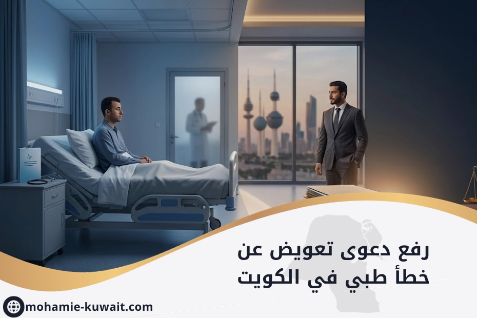 رفع دعوى تعويض عن خطأ طبي في الكويت