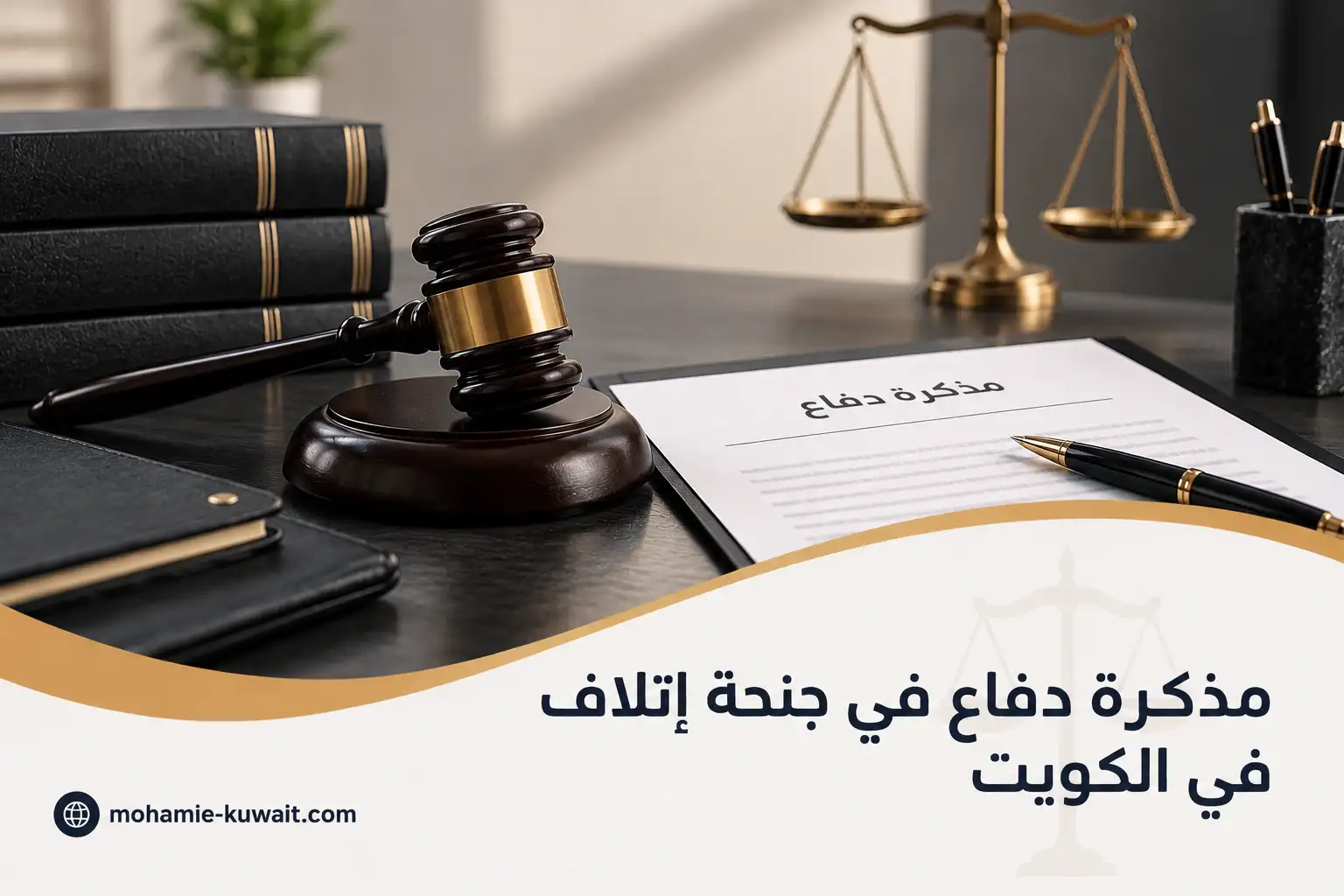 مذكرة دفاع في جنحة إتلاف في الكويت